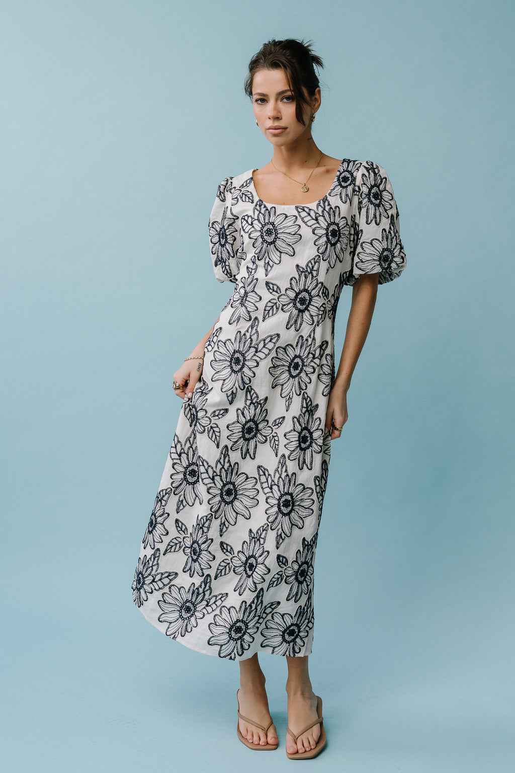 Brielle Embroidered Maxi Dress