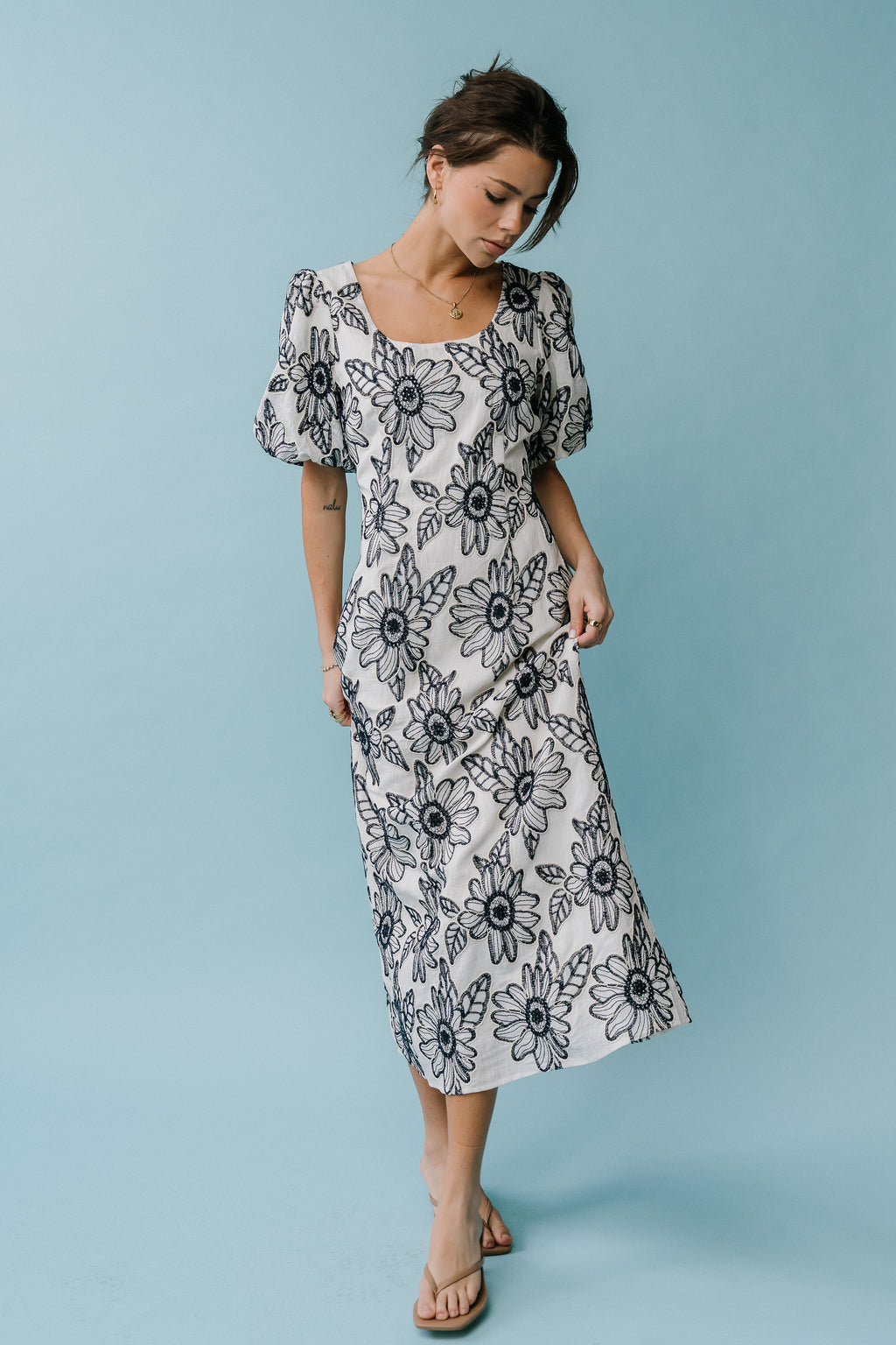 Brielle Embroidered Maxi Dress