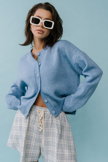 Valeria Oversized Sweater in Light Blue