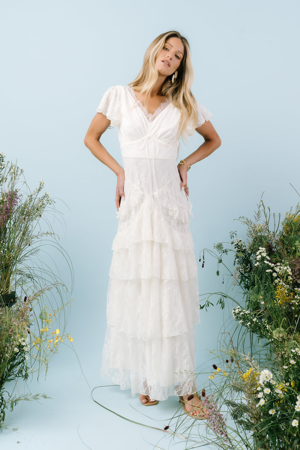 Tracie Lace Maxi Dress in Ivory Tracie Lace Maxi Dress in Ivory