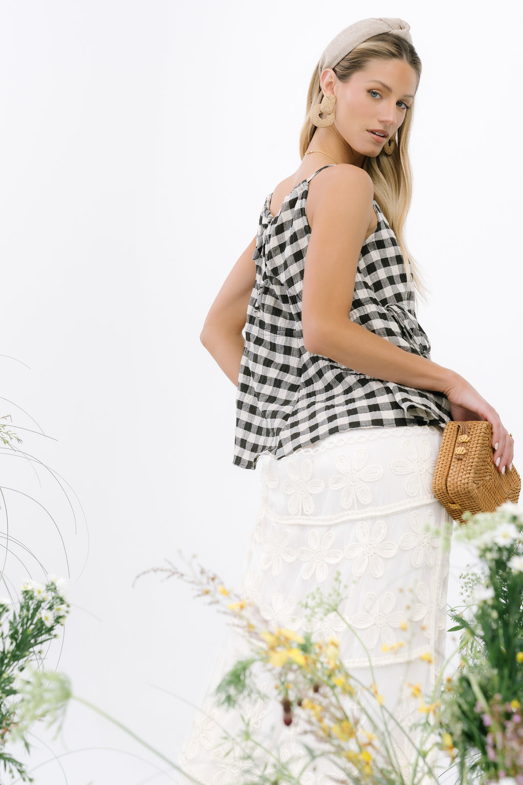 Lily Gingham Tank Top