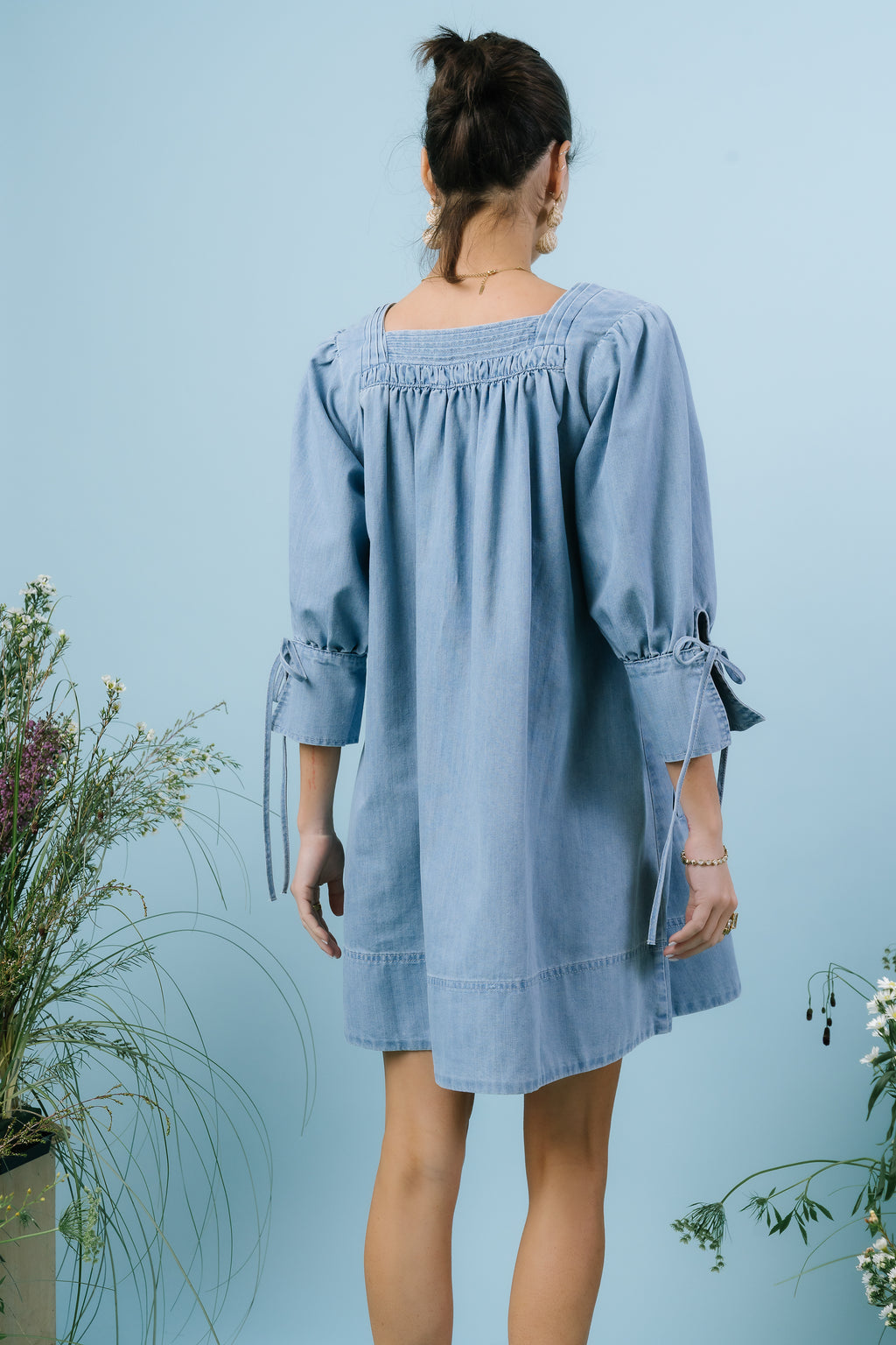 Ginny Denim Baby Doll Dress - FINAL SALE