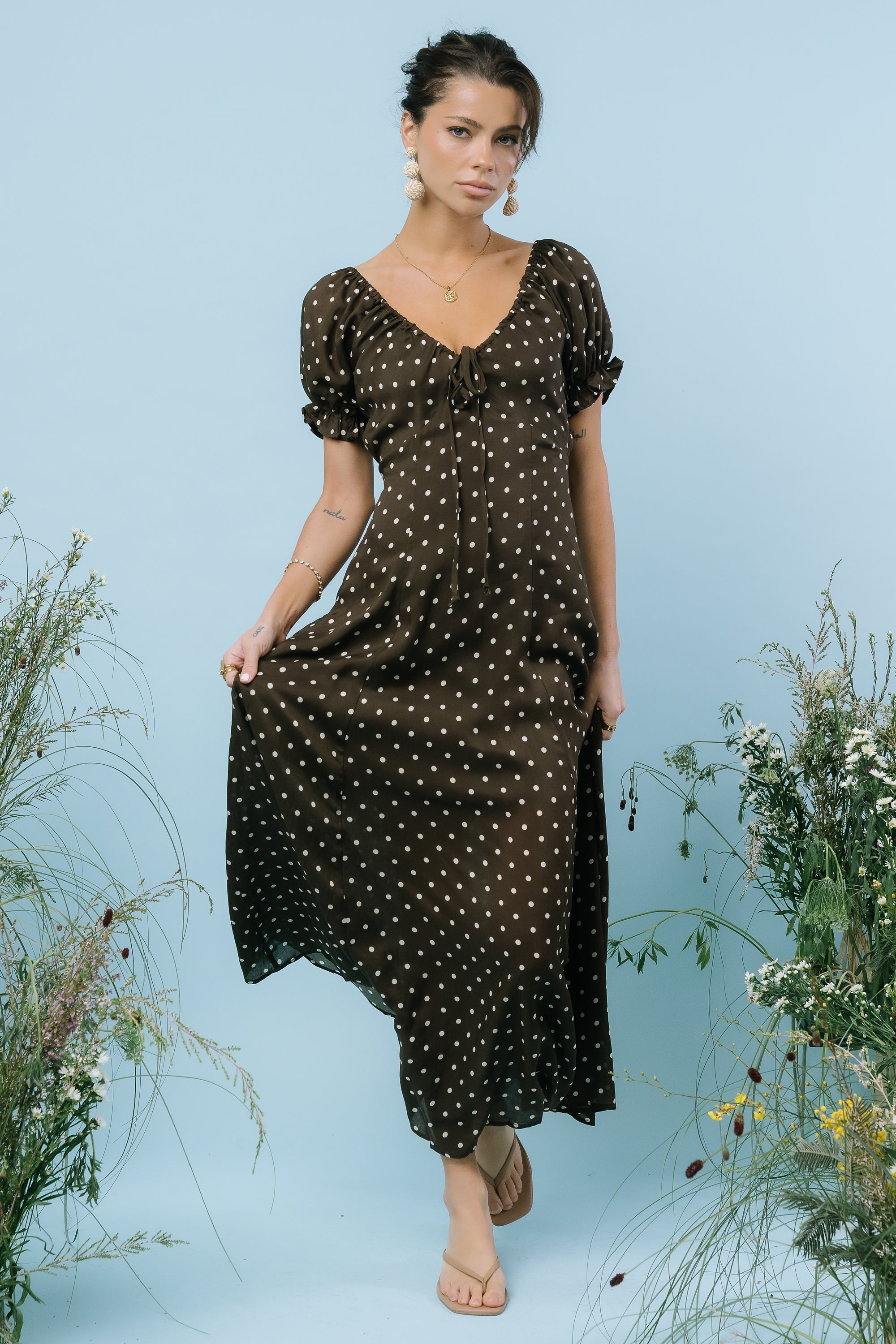 julianna maxi dress Julianna Polka Dot Maxi Dress
