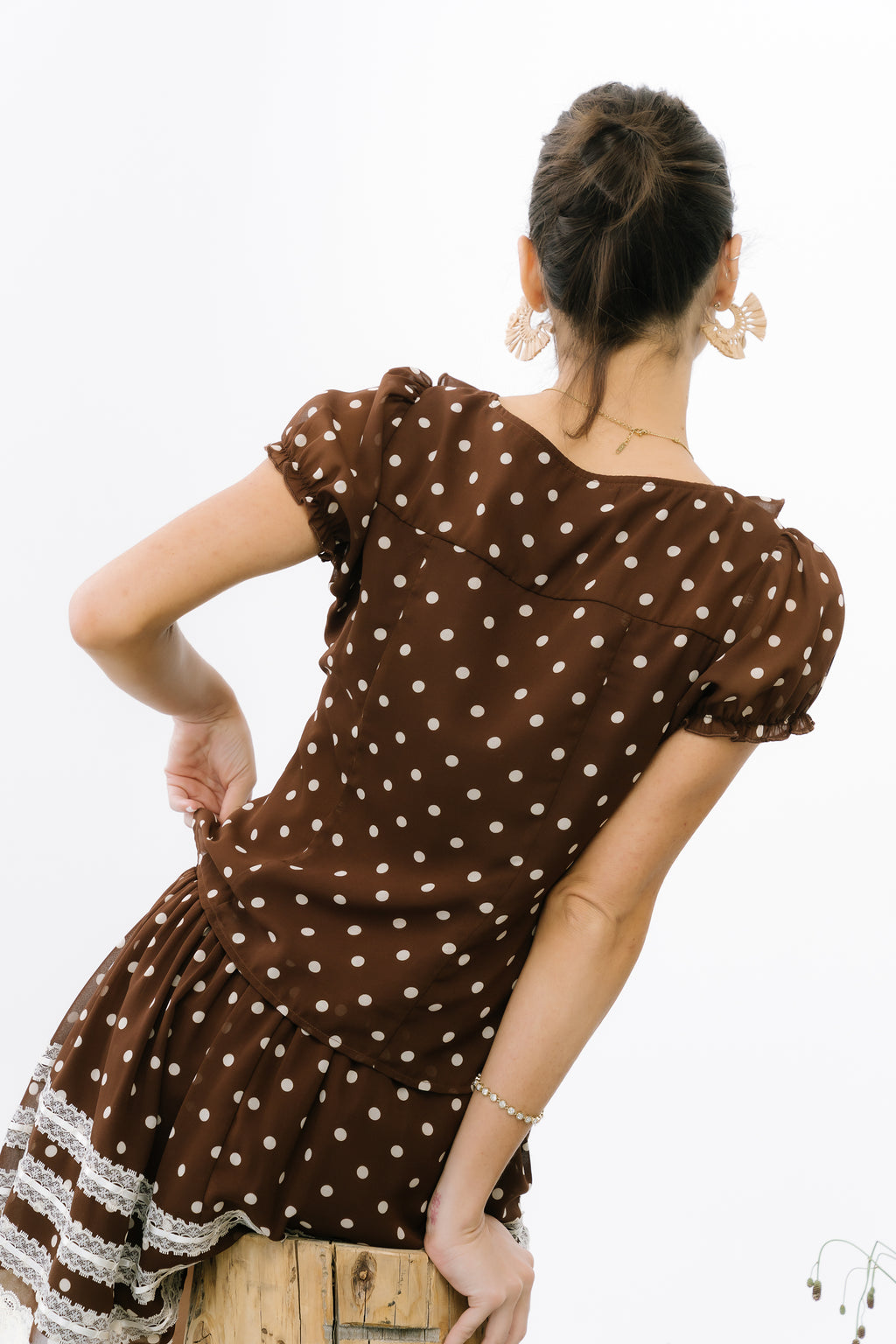Nacie Polka Dot Blouse