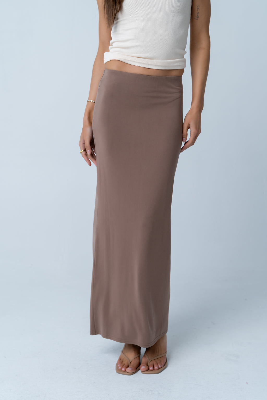 Ariany Maxi Skirt in Brown - FINAL SALE