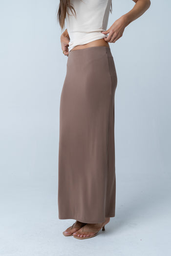 Ariany Maxi Skirt in Brown - FINAL SALE
