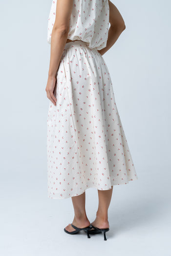 Tyla Cherry Midi Skirt