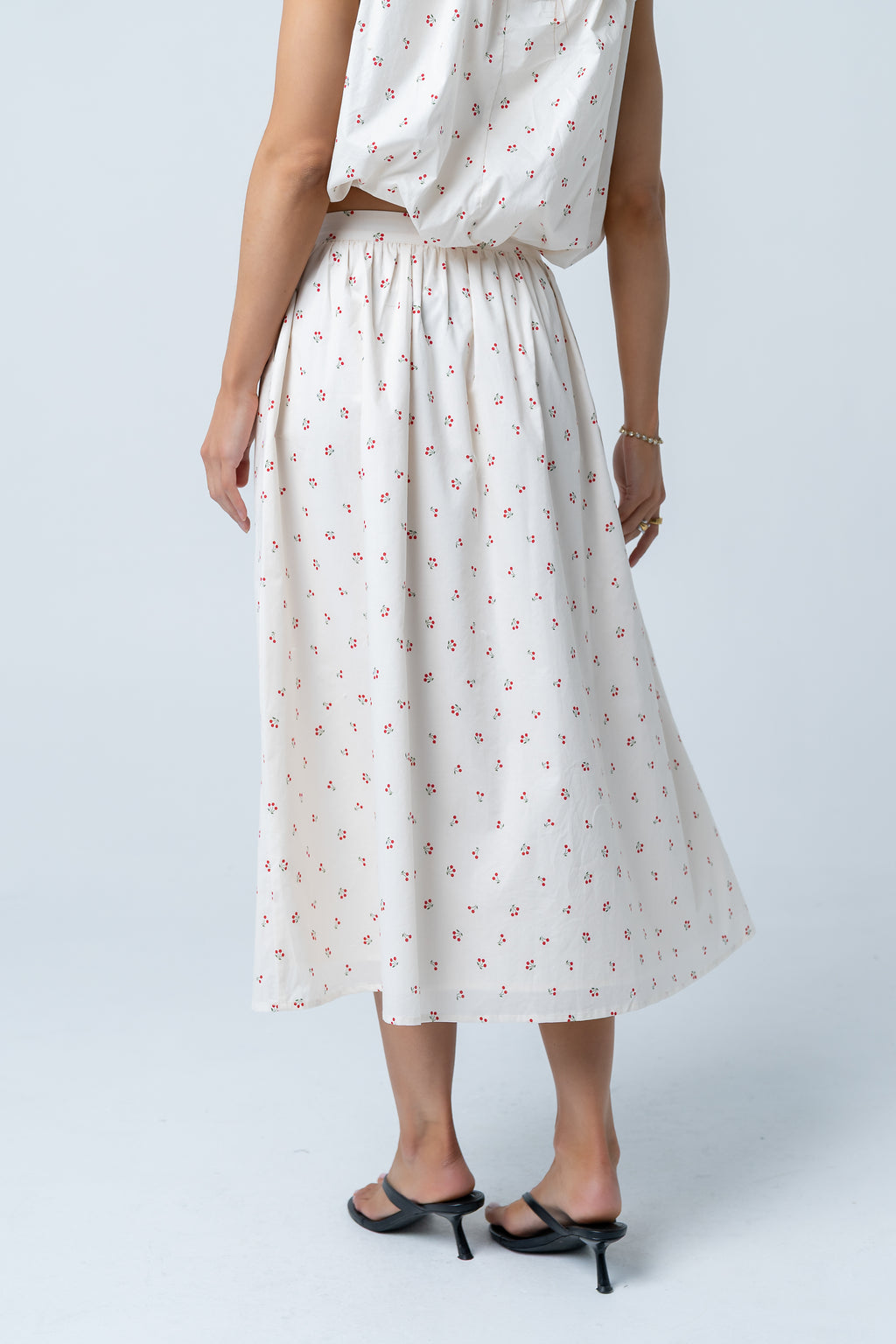 Tyla Cherry Midi Skirt