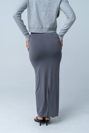 Ariany Maxi Skirt in Charcoal - FINAL SALE