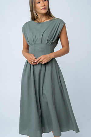 slim fit dress slacks Neo Mesh Maxi Dress main image 1
