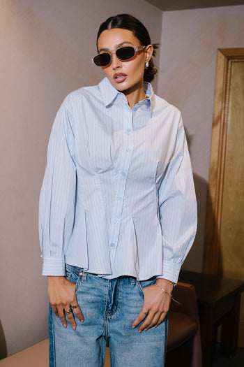 Hadley Striped Button Up