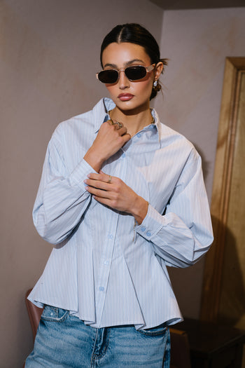 Hadley Striped Button Up