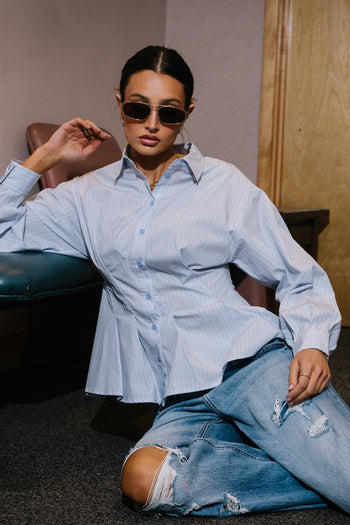 Hadley Striped Button Up