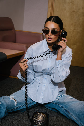 Hadley Striped Button Up