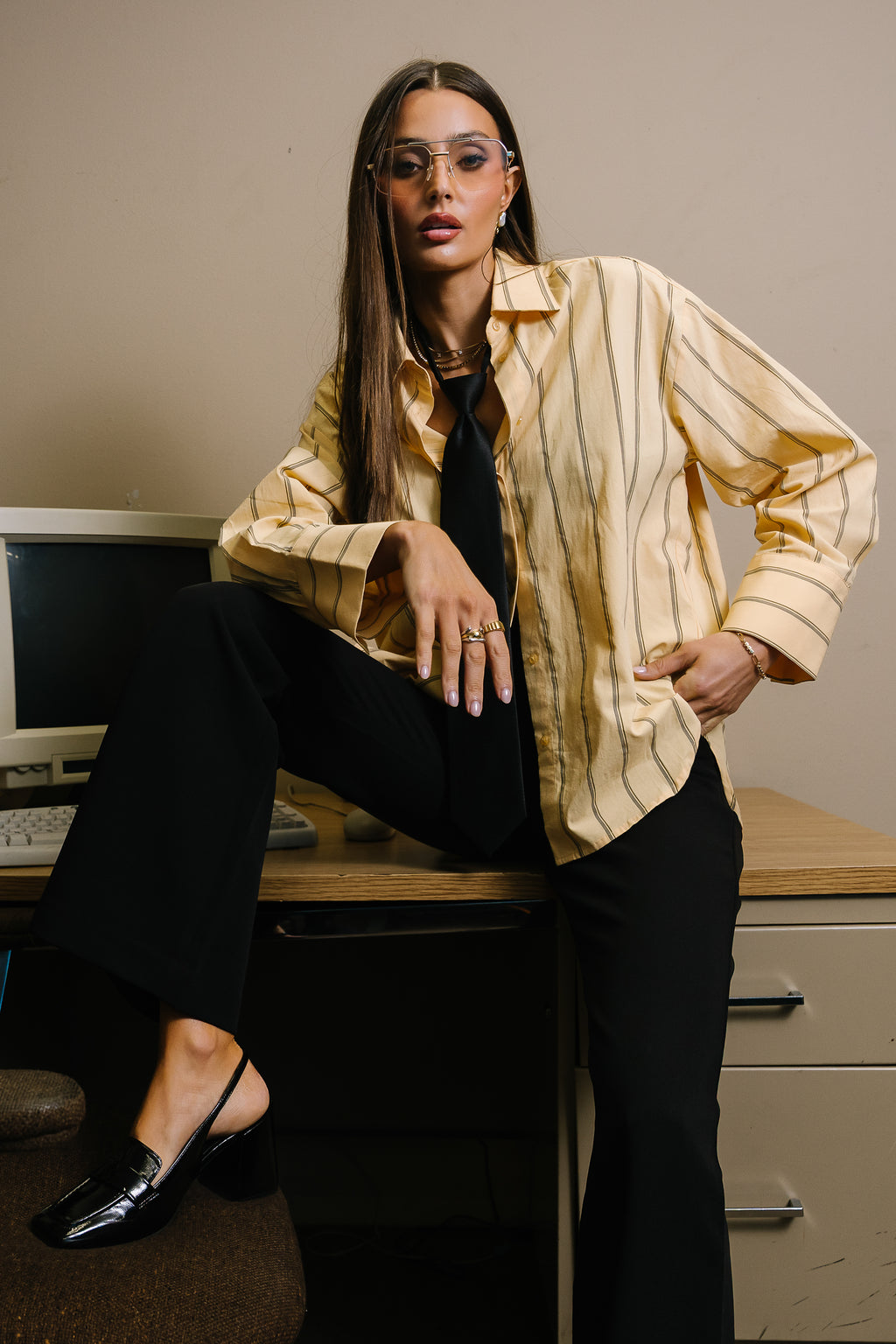 Kenya Striped Button Up