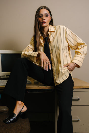 Kenya Striped Button Up