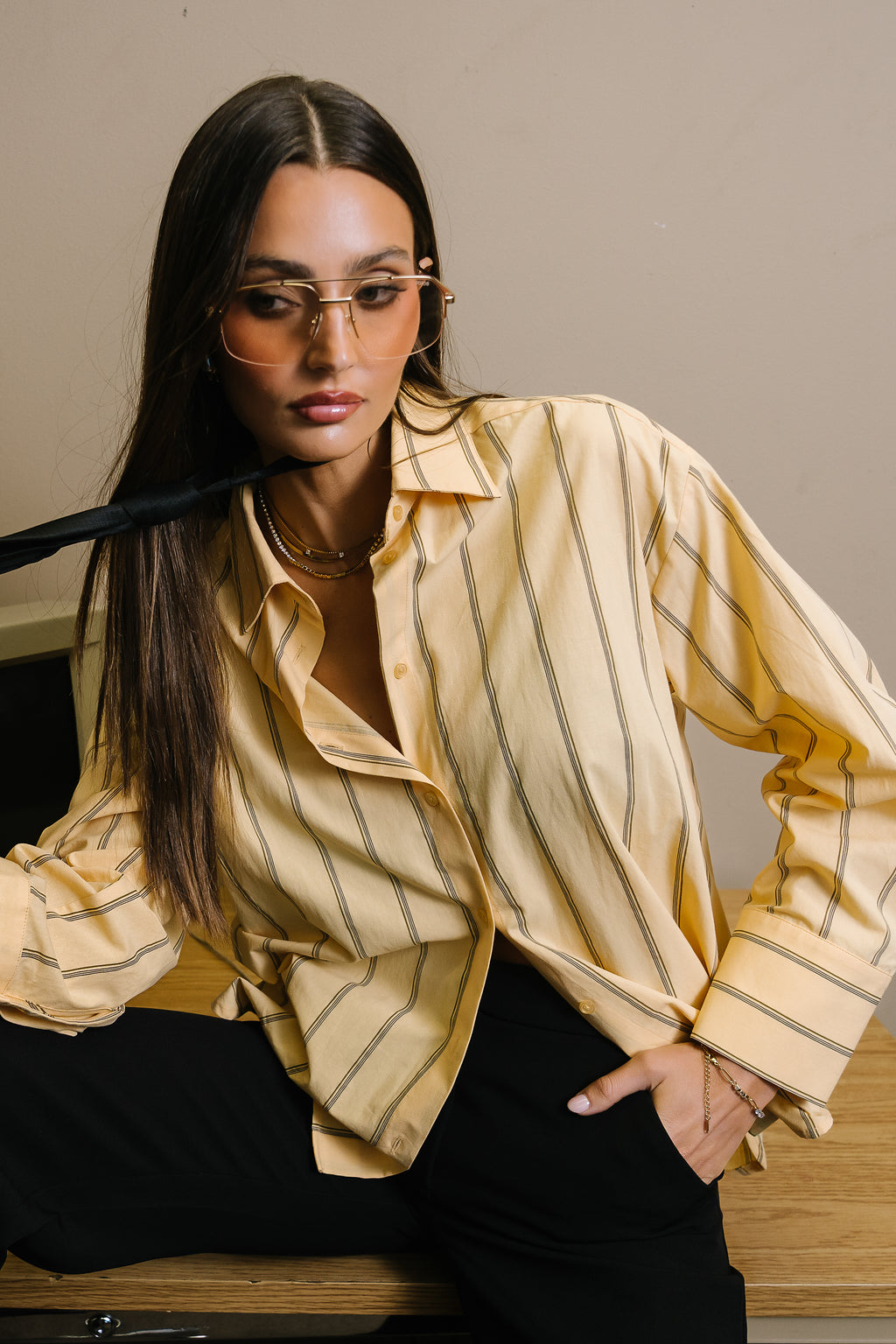 Kenya Striped Button Up