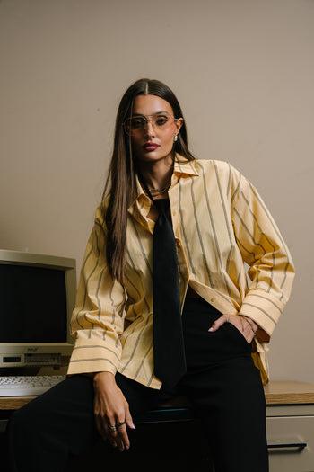 Kenya Striped Button Up