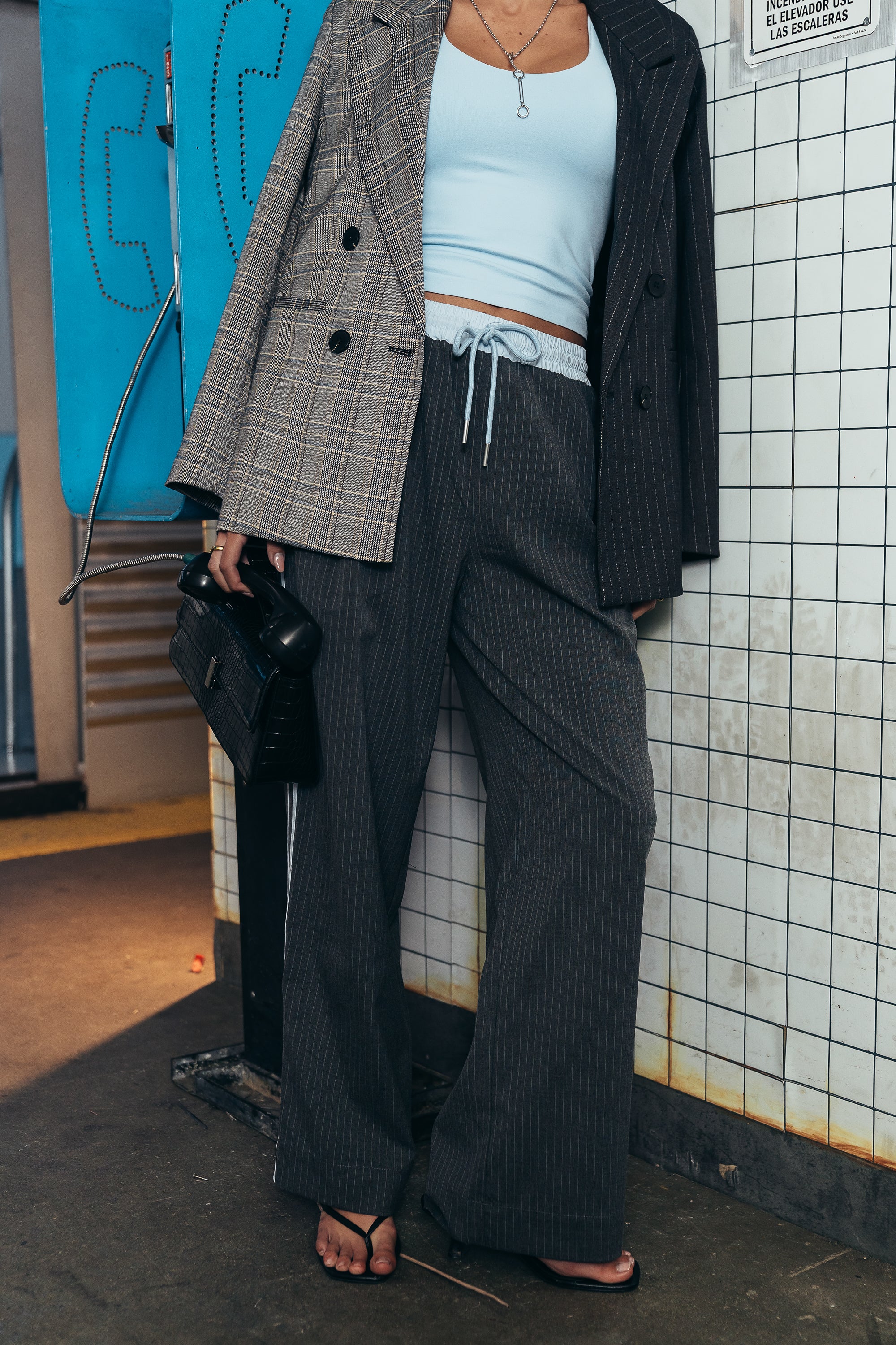 Connor Contrast Wide Leg Pants - FINAL SALE