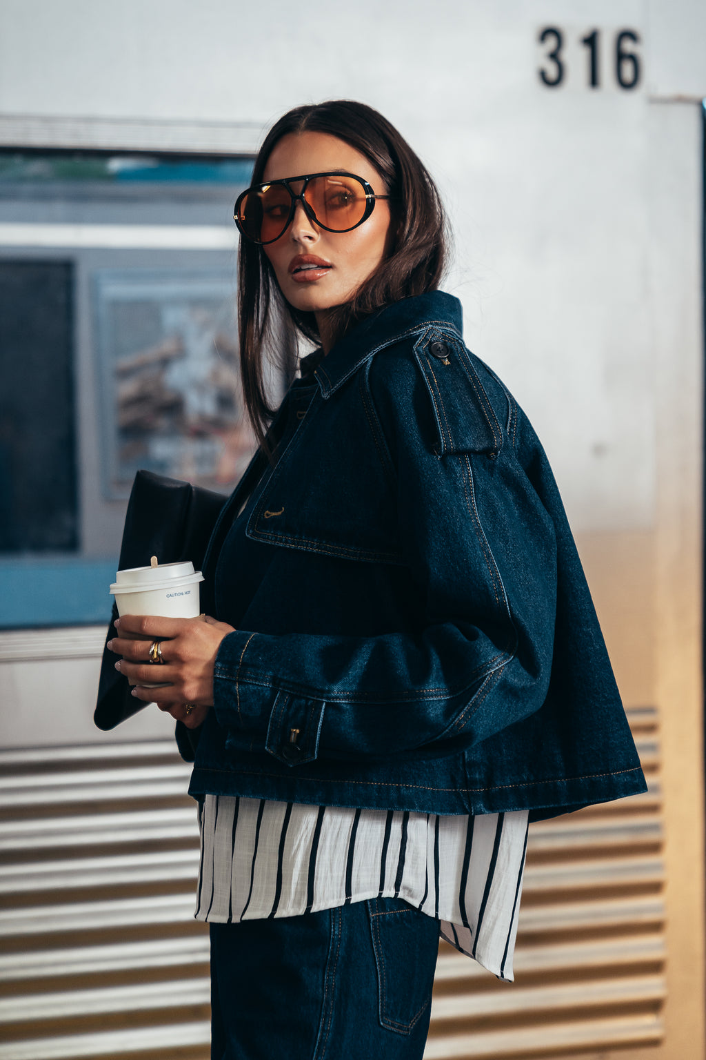 Sally Cropped Trench Coat