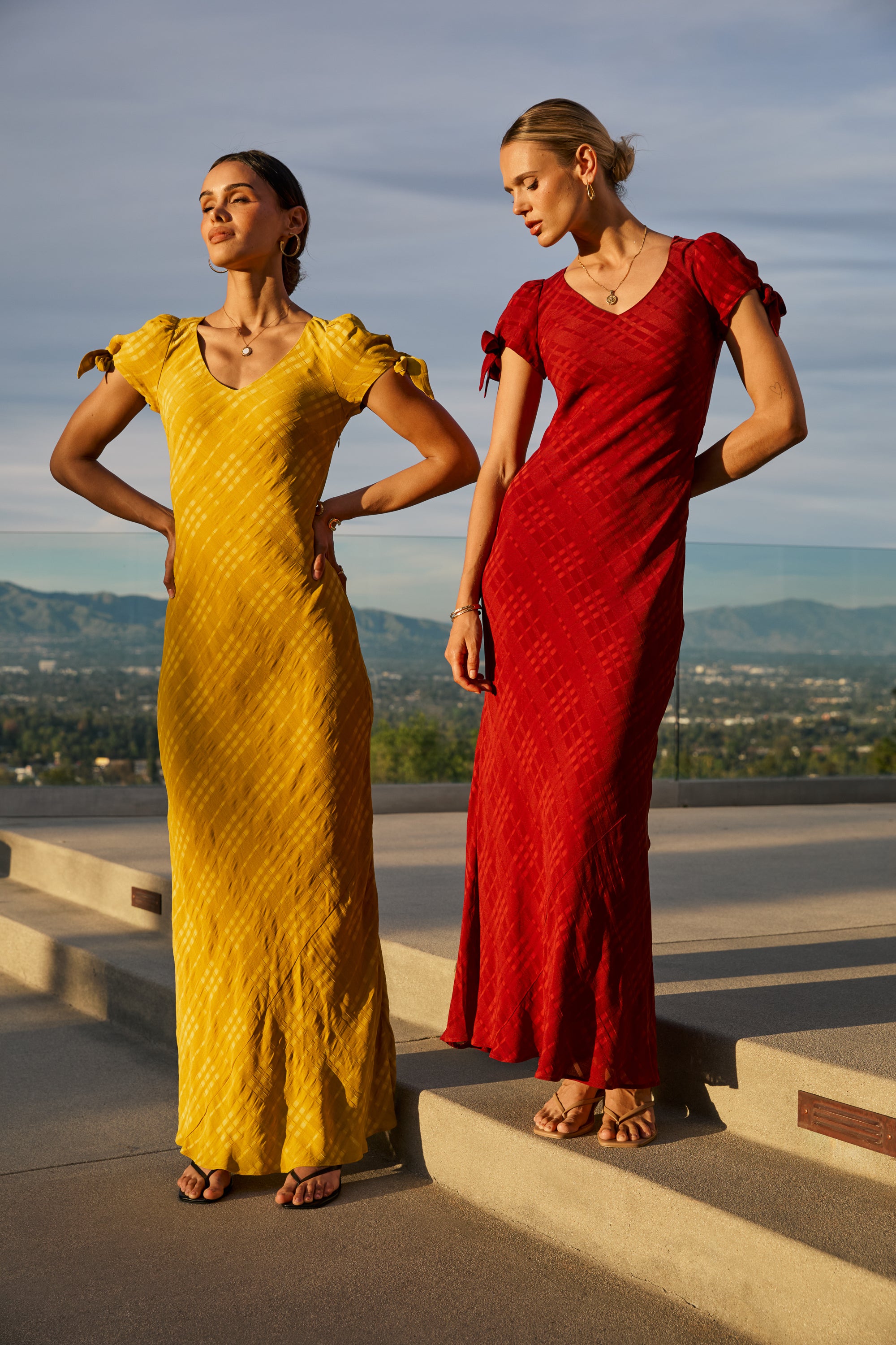 Kimmie Maxi Dress in Red-Brown Kimmie Maxi Dress in Red-Brown