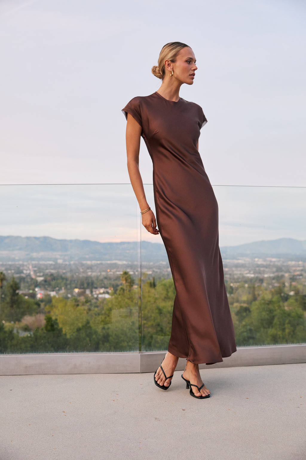 chinese dress ladies Joanna Satin Maxi Dress main image 0