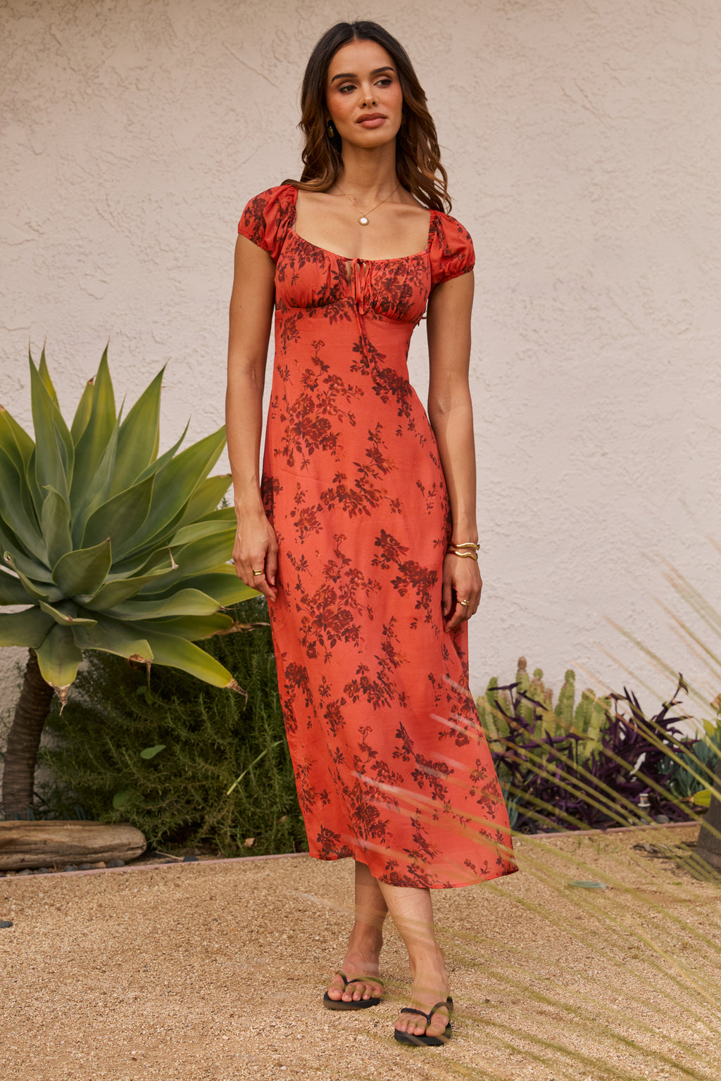 burnt orange floral maxi dress Moments Of The Heart Floral Maxi Dress- Burnt Orange, S | Dresses | Staccato