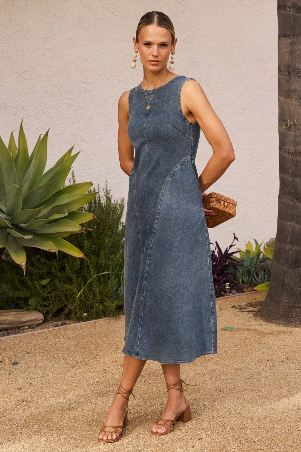 Christy Denim Midi Dress