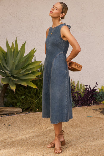 Christy Denim Midi Dress