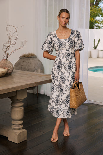 Brielle Embroidered Maxi Dress