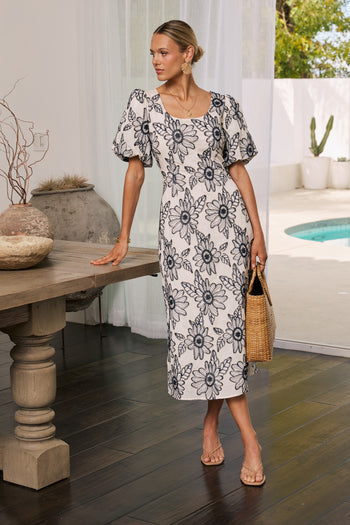 Brielle Embroidered Maxi Dress