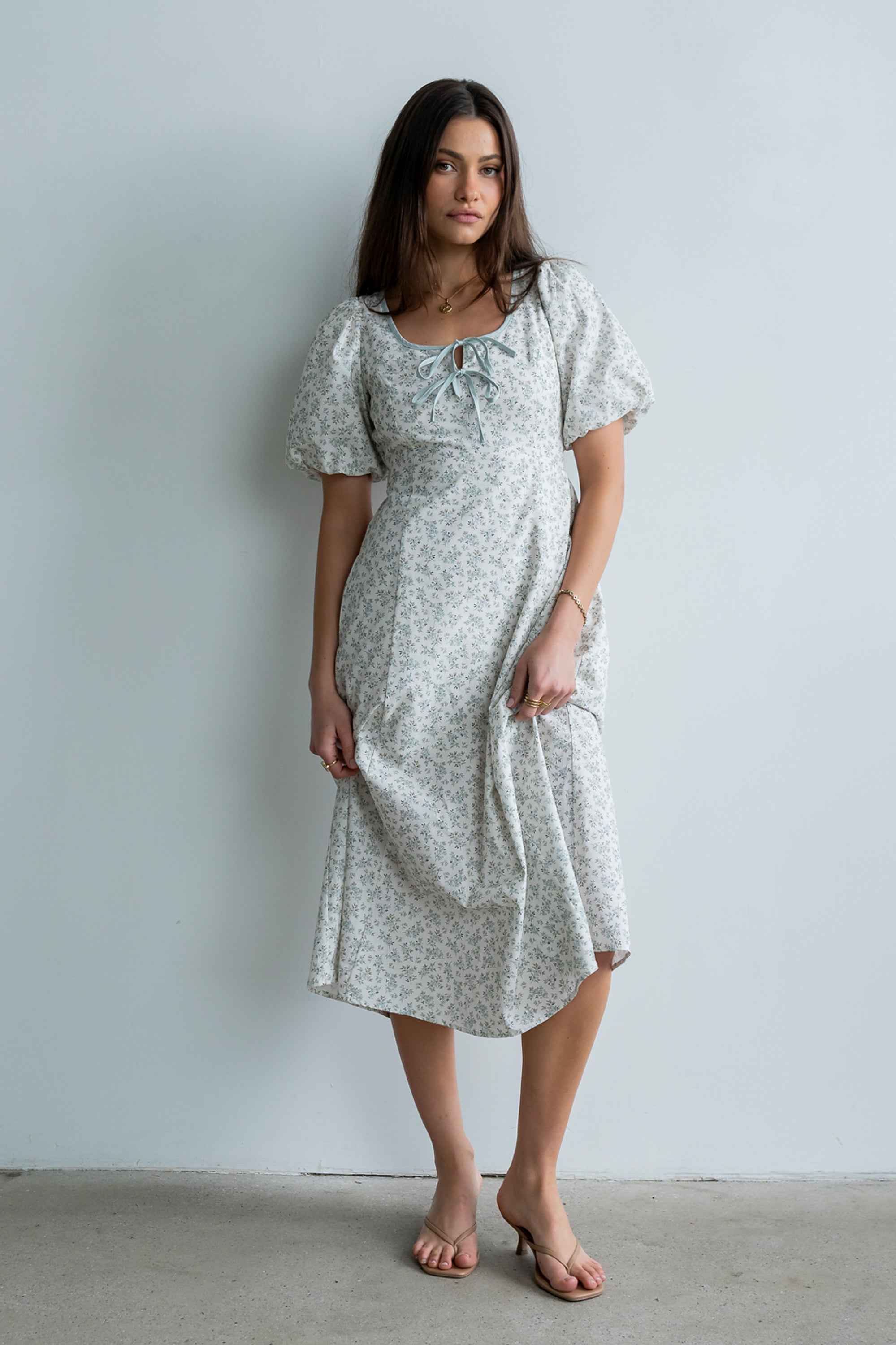 mason midi dress böhme Mason Floral Midi Dress in Sage