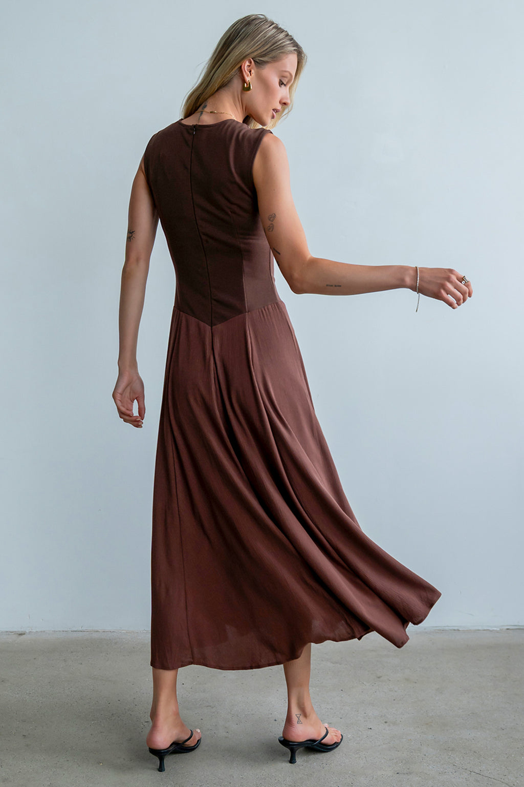 charles henry maxi dress böhme Charles Maxi Dress in Red-Brown