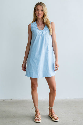 Luka Mini Dress in Blue