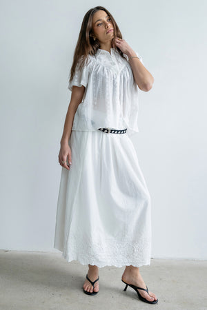 Maxton Midi Dress in White