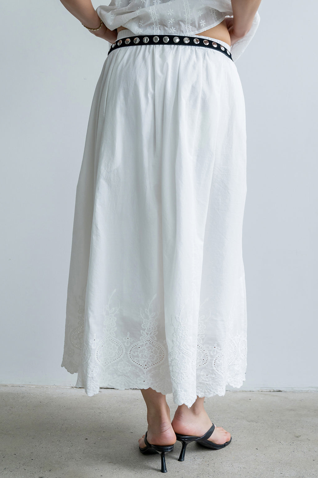 Chloe Embroidered Maxi Skirt