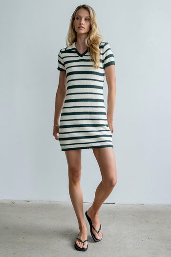 Marcy Striped Knit Mini Dress