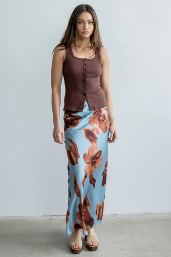 Kenya Satin Maxi Skirt