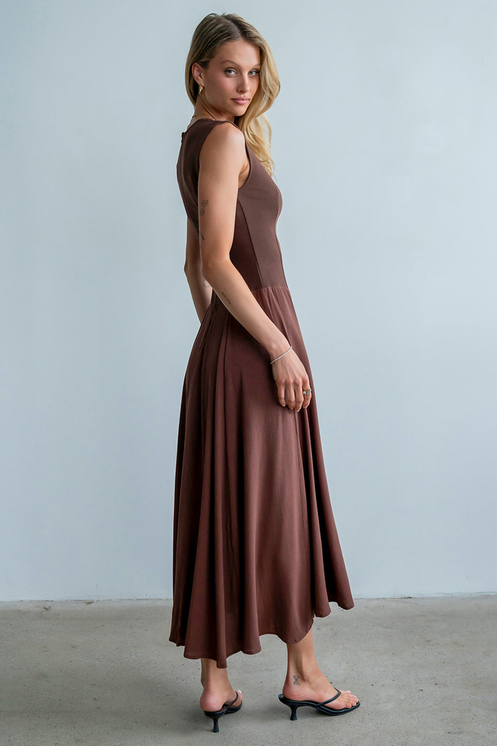 charles henry maxi dress böhme Charles Maxi Dress in Red-Brown