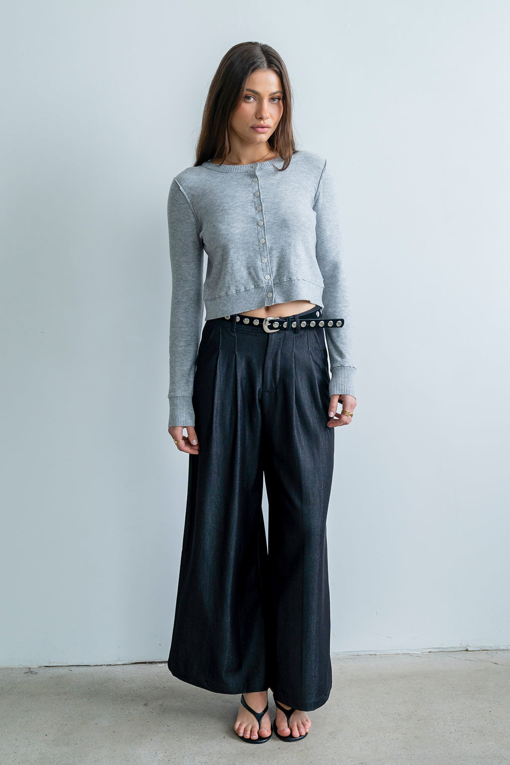 Christy Knit Sweater in Grey
