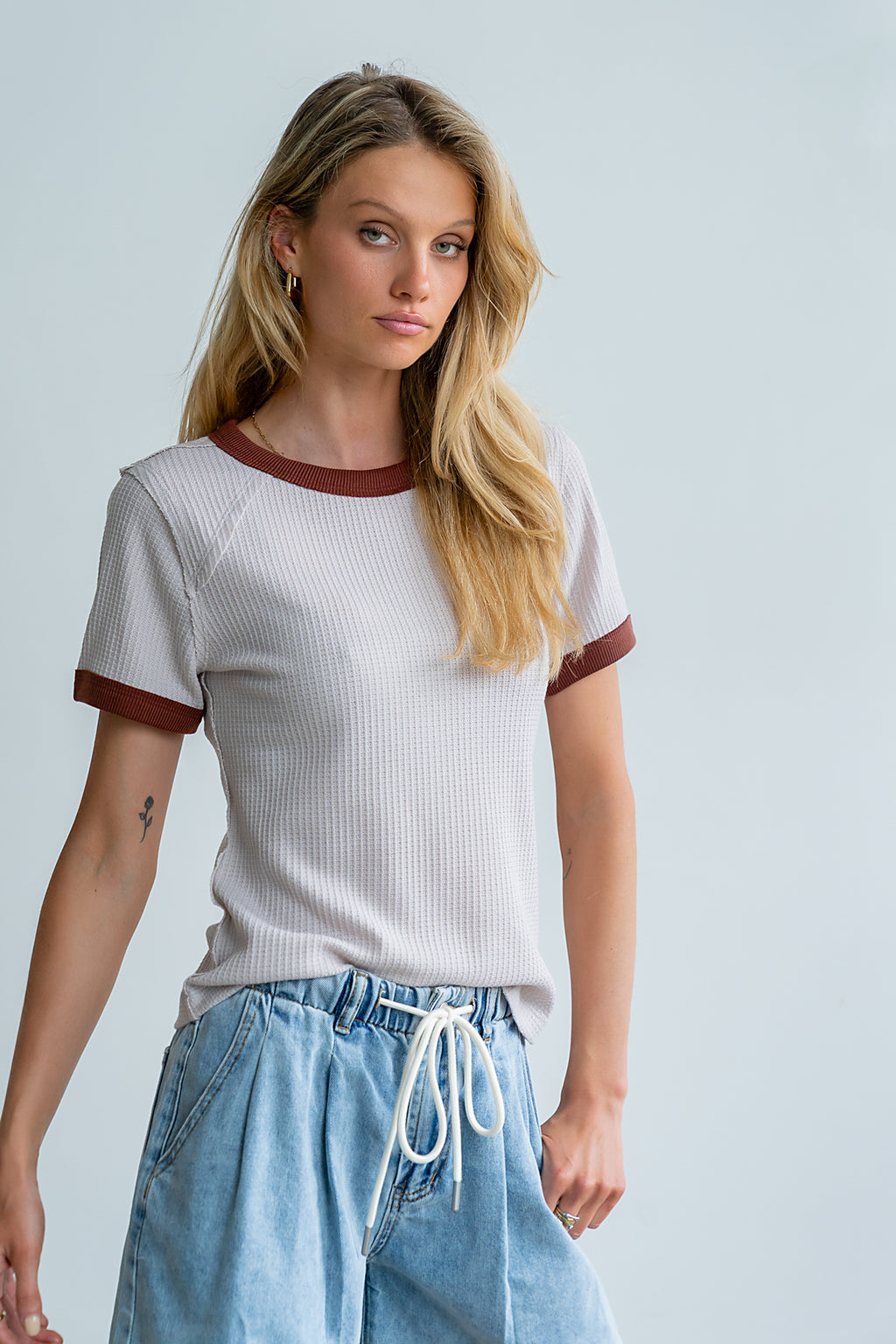 Franky Waffle Knit Top - FINAL SALE