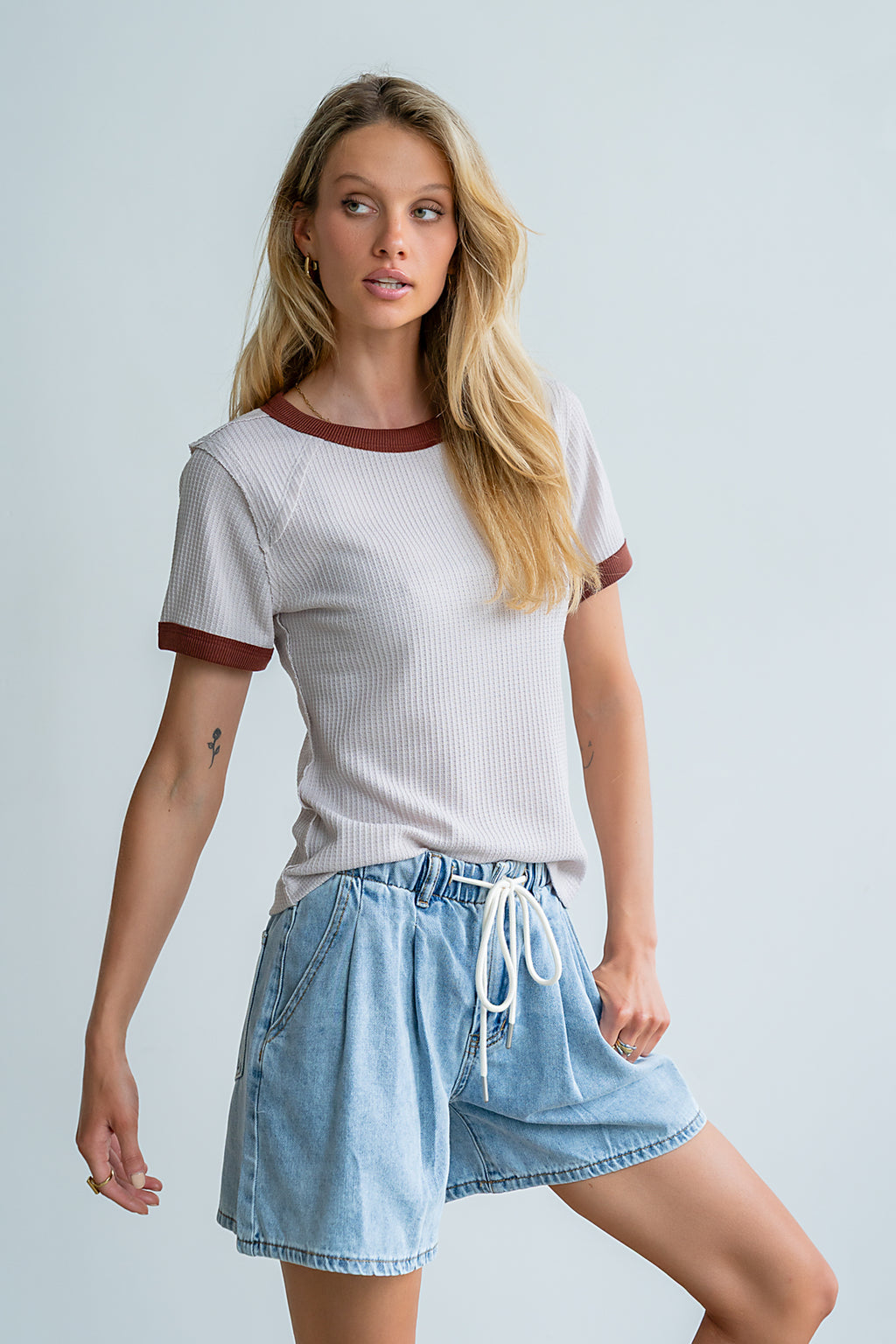 Franky Waffle Knit Top - FINAL SALE