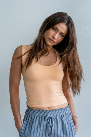 Millie Tank Top in Peach