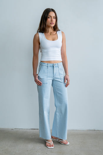 Millie Tank Top in White