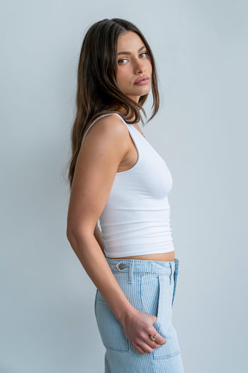 Millie Tank Top in White