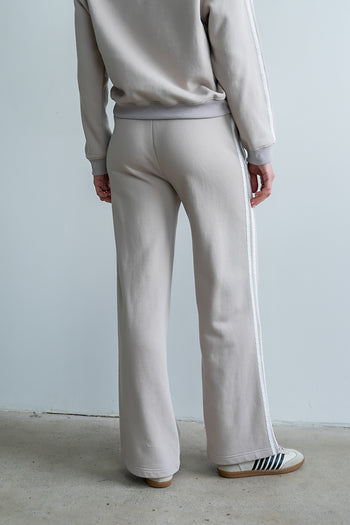 Mickey Wide Leg Jogger in Taupe