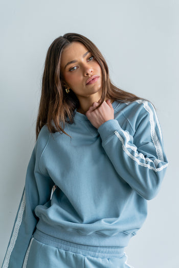 Mickey Sweatshirt in Blue