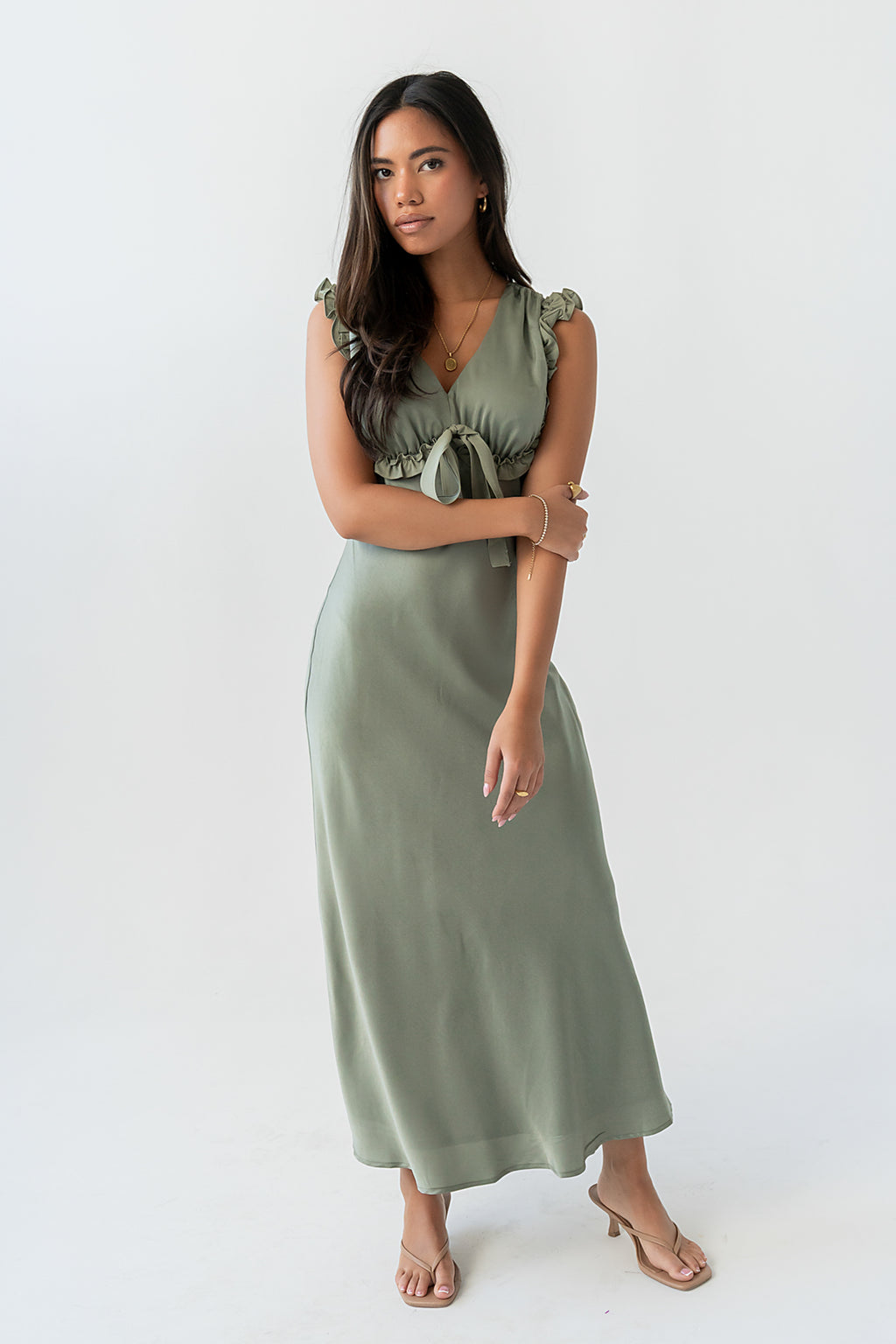 Tracey Maxi Dress in Green