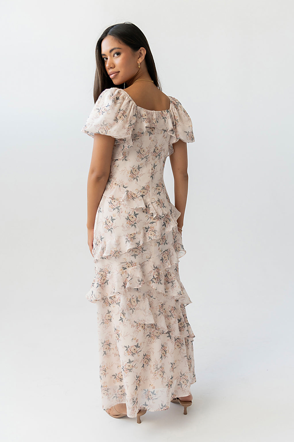 Oakley Ruffle Floral Maxi Dress Oakley Ruffle Floral Maxi Dress
