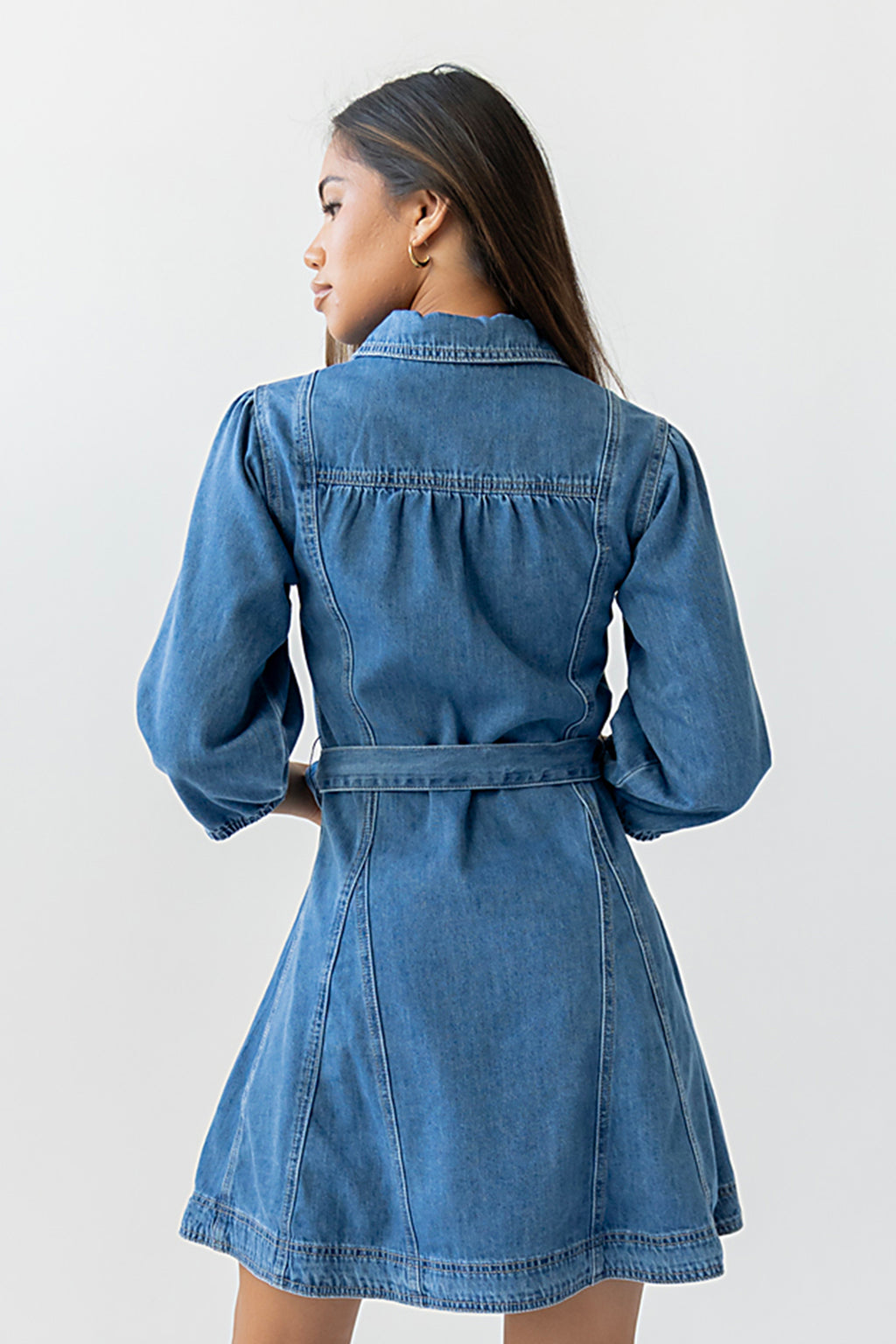 carters denim dress Toddler Girl Avenue Twirl Dress in Denim - Blue - Otter Avenue